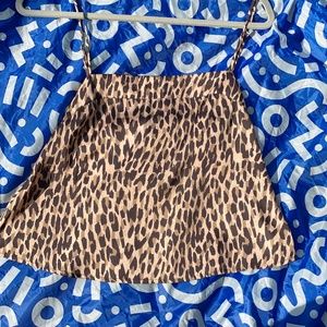 Cheetah silky tank
